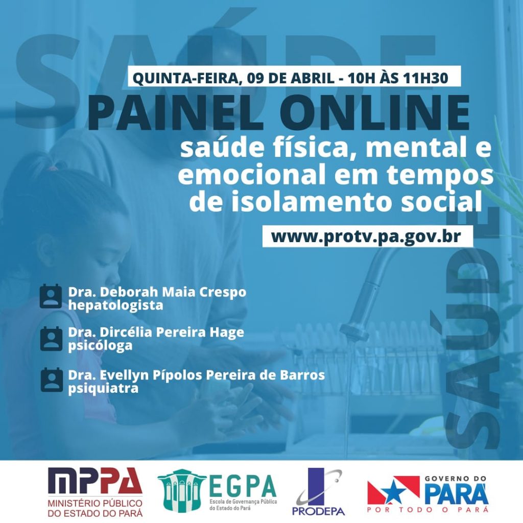 Escola de Governança realiza painel online sobre saúde emocional