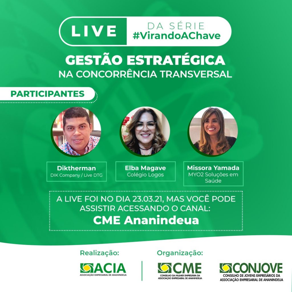 Associação Comercial de Ananindeua realiza Live com tema “Gestão Estratégica na concorrência transversal”