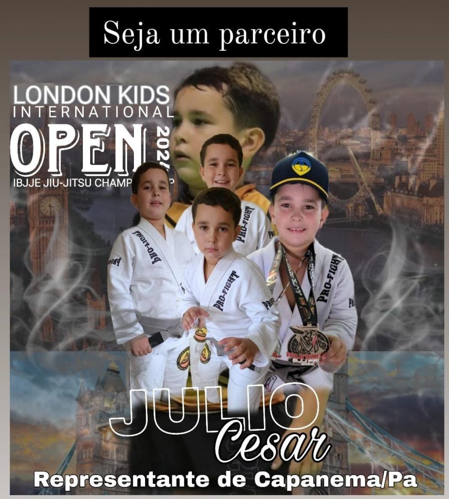 Atleta Júlio Cesar de Capanema participará de competição Kids em Londres em Fevereiro e busca apoio