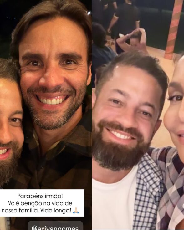 Tudo em paz! Ivete e ex-marido celebram arraiá da cantora em família