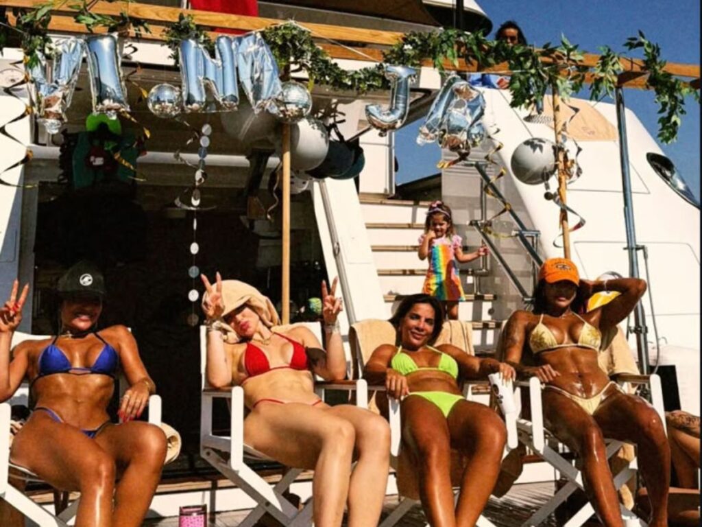 Virginia Fonseca aparece em festa de aniversário de Vini Jr. na Itália; veja