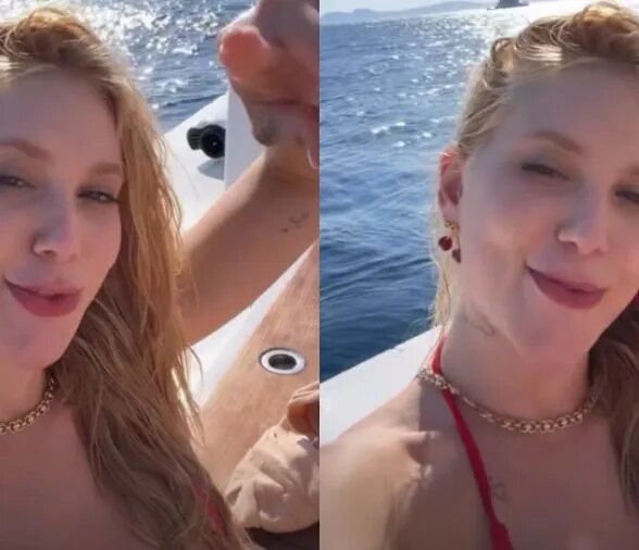 Virginia canta música sugestiva durante aniversário de Vini Jr.