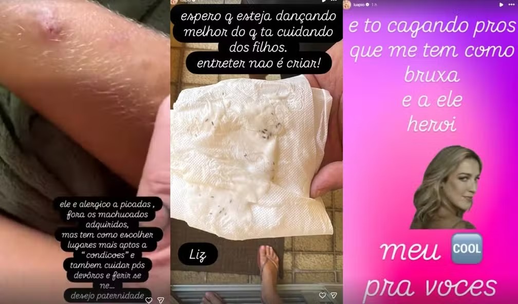 Luana Piovani critica Pedro Scooby após encontrar piolhos em filha: “Entreter não é cuidar”