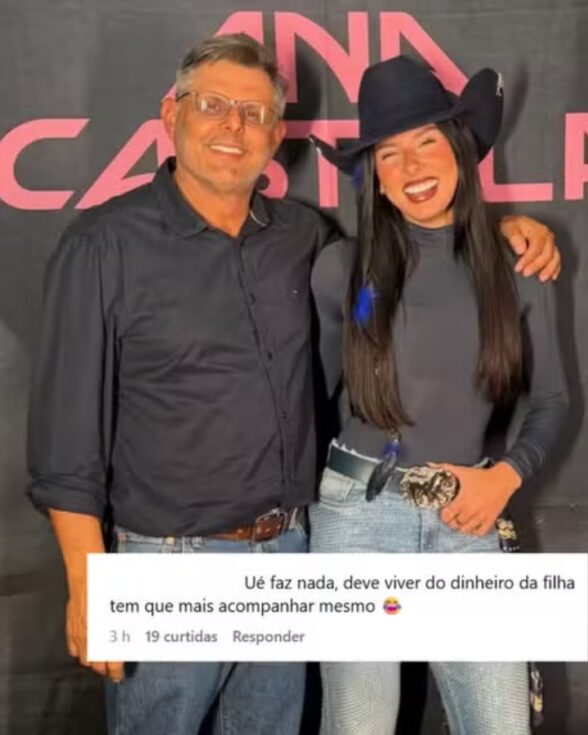 Ana Castela faz música com mensagens do pai e ele reage: “Vou colocar mais show na agenda”