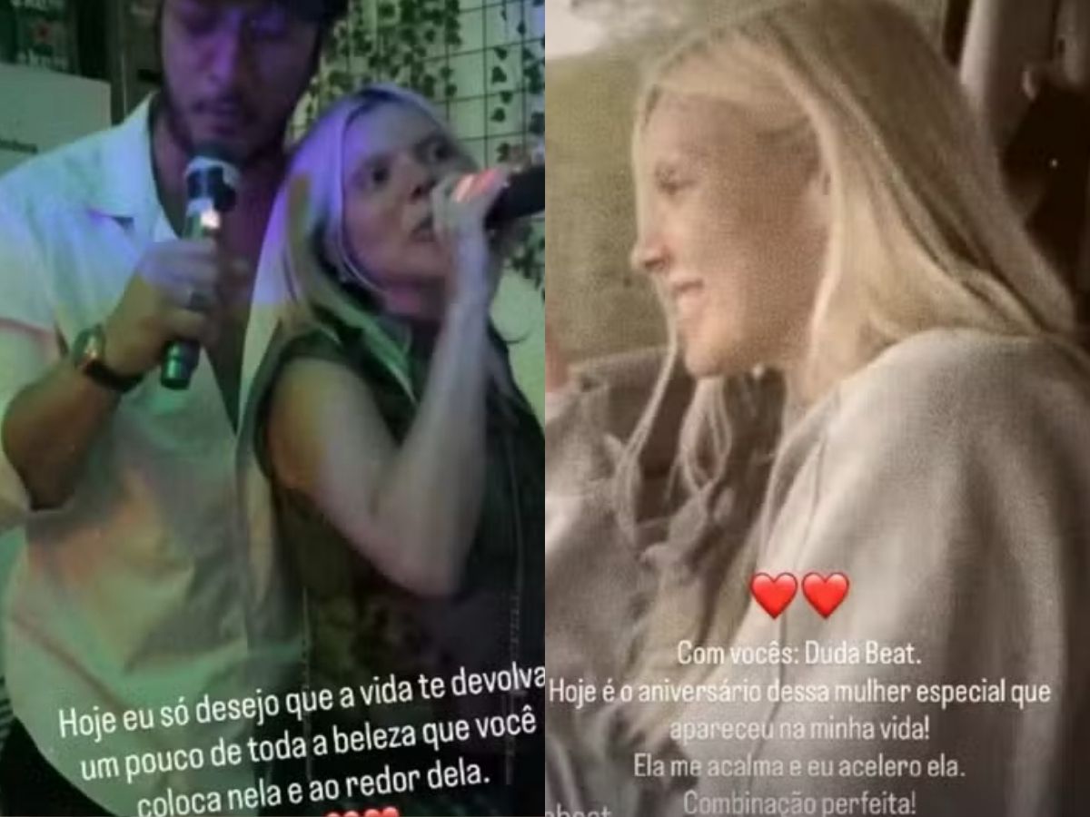 Ator Allan Souza Lima se declara no aniversário da cantora Duda Beat: “Especial”